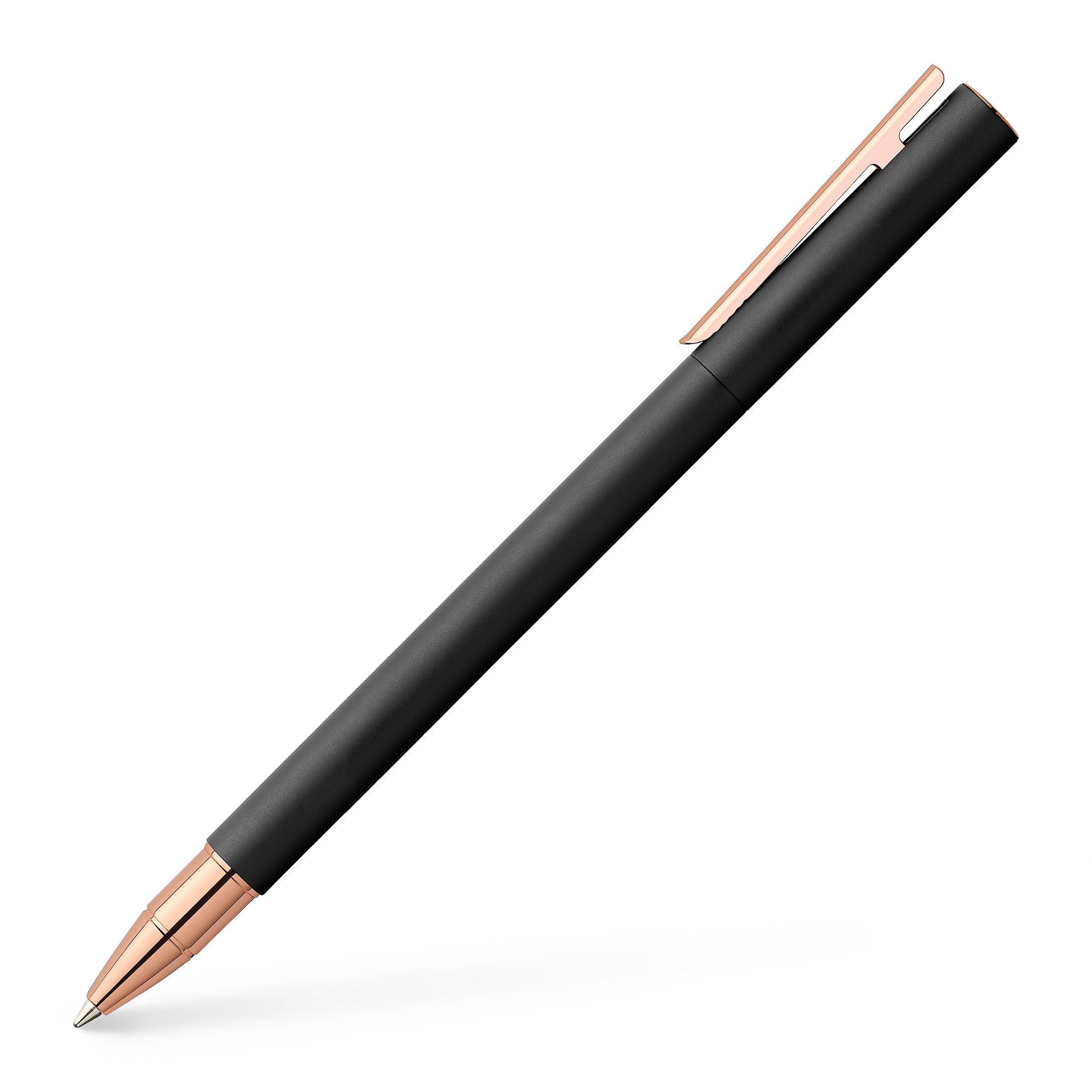 Faber-Castell Tintenroller Neo Slim Metall Schwarz Rosé