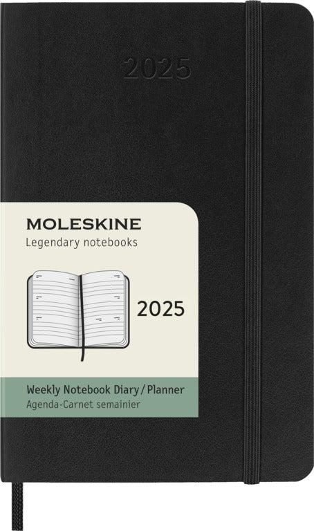 Moleskine 2024 agenda softcover pocket week op 2 pagina's