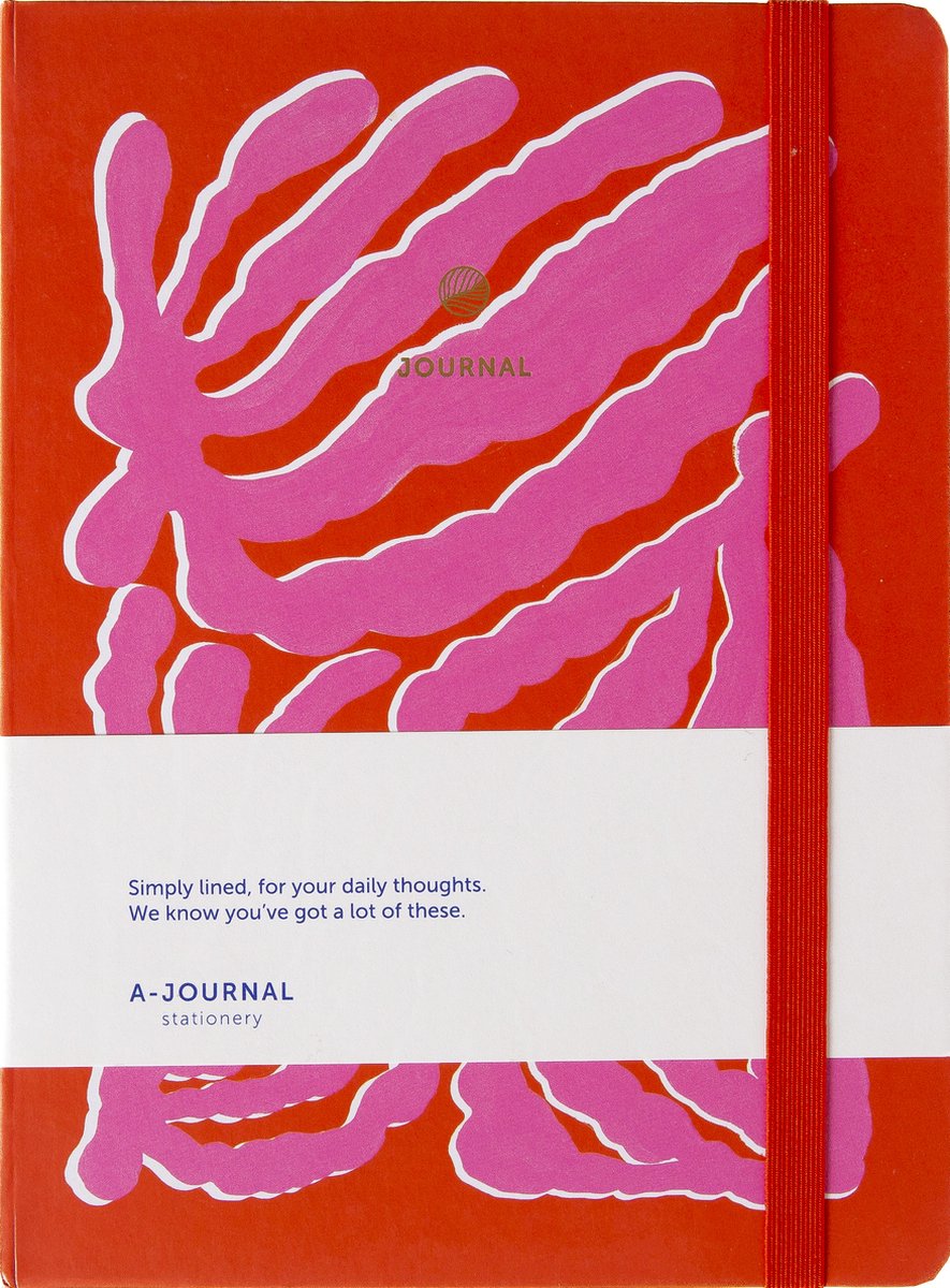 A-Journal Notebook A5 Line Groovy Pink