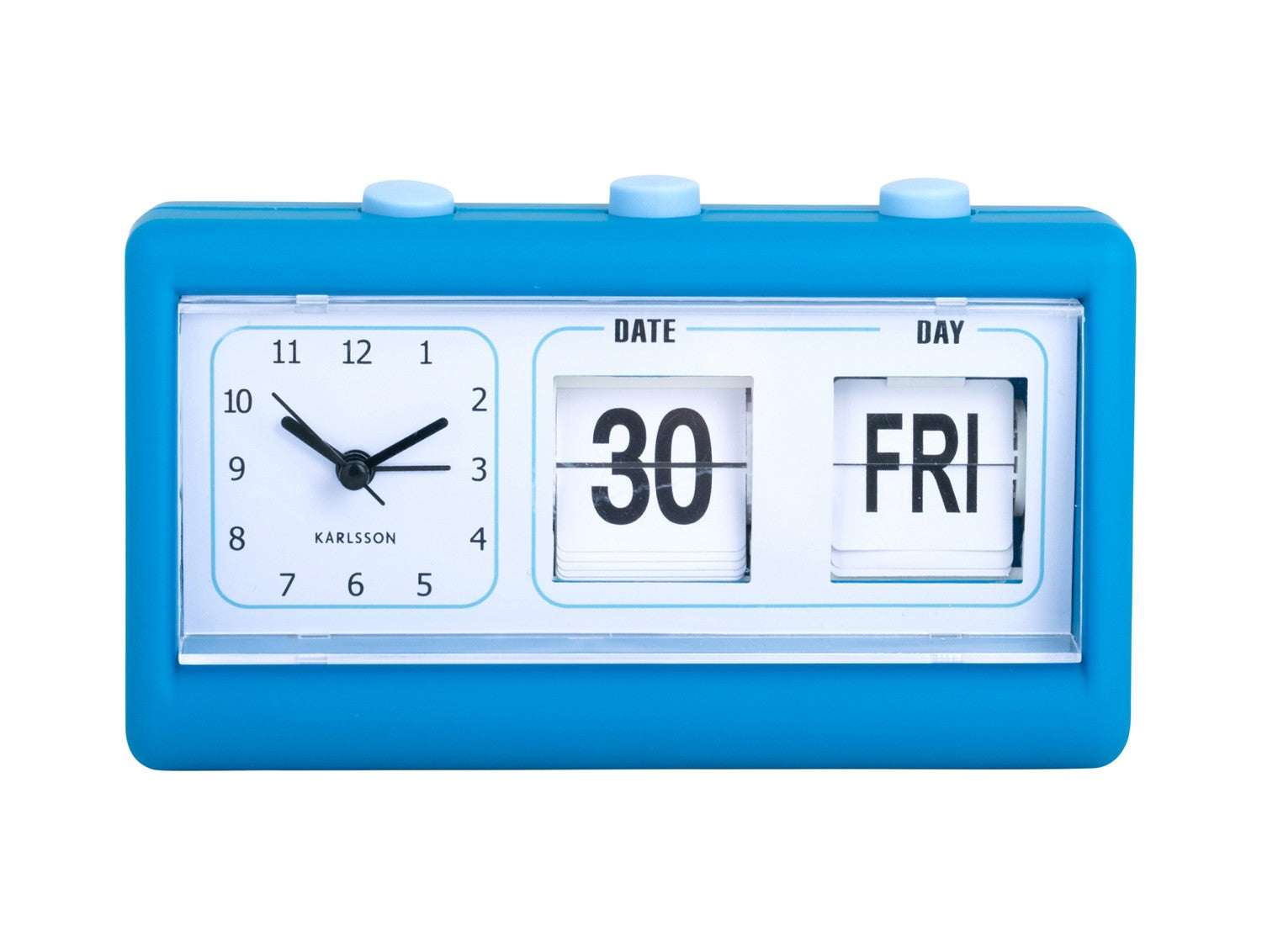 Karlsson Data Flip Clock Blue