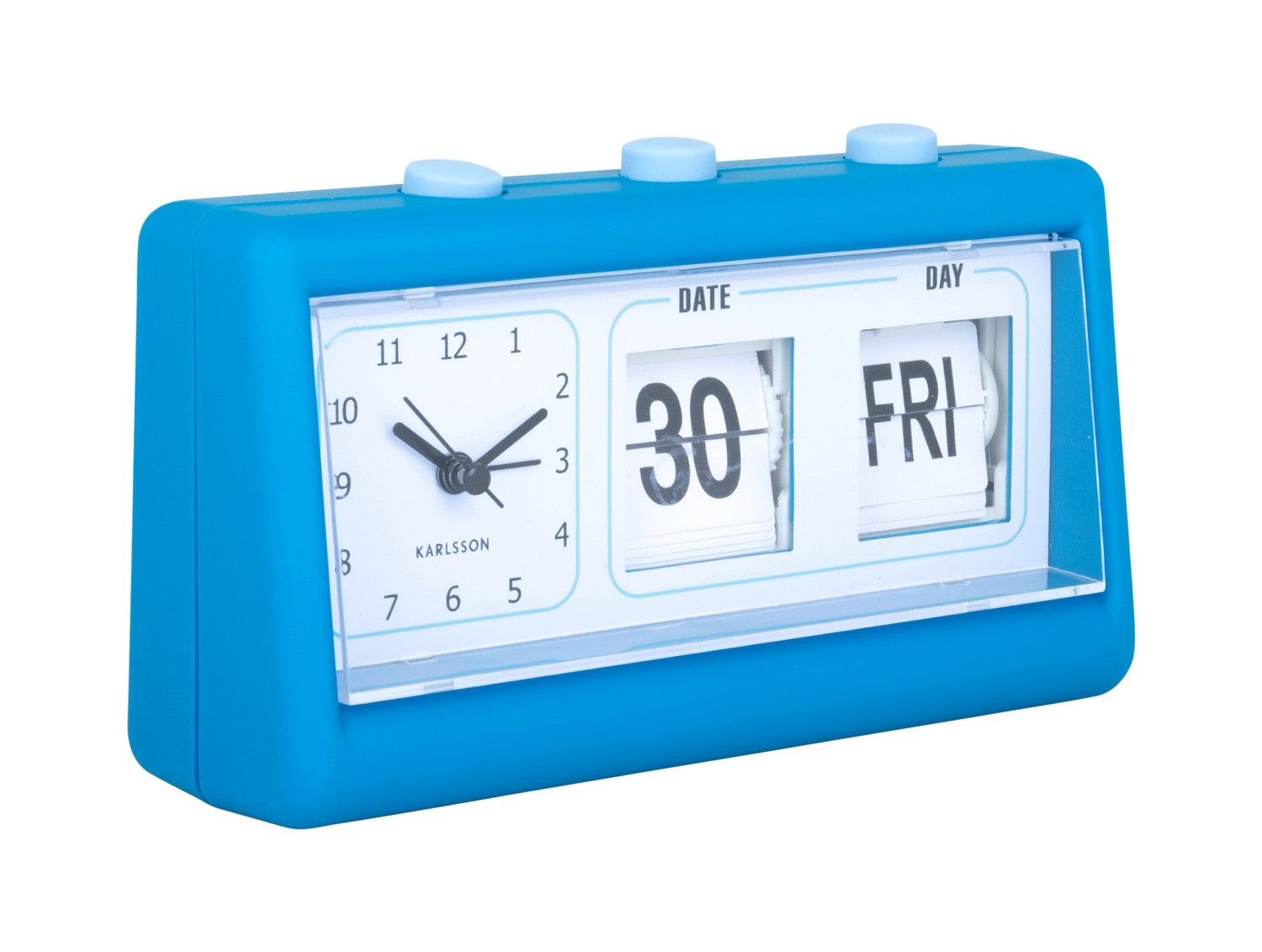 Karlsson Data Flip Clock Blue