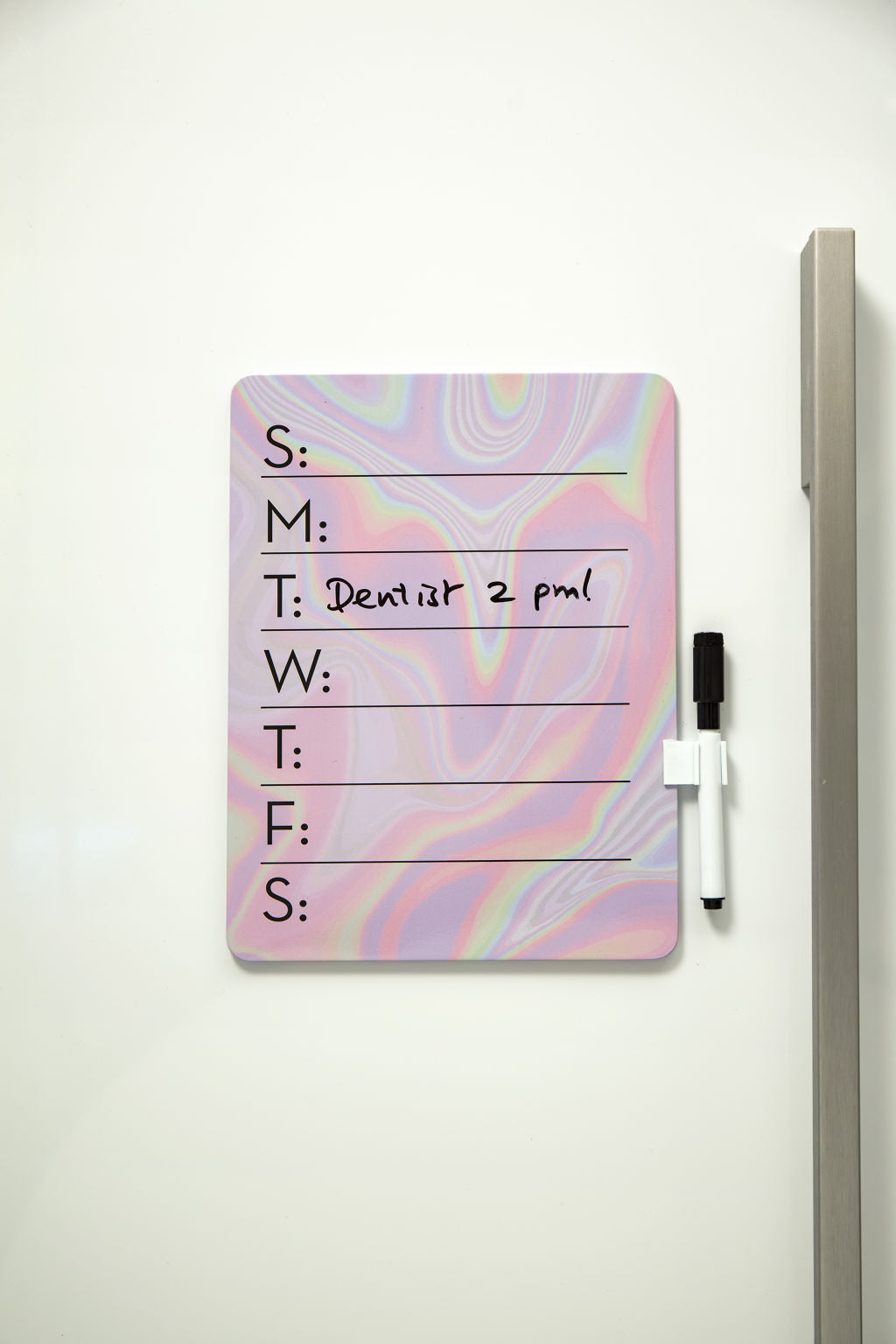 Dry Erase Board Weekly A5+ Iridescent