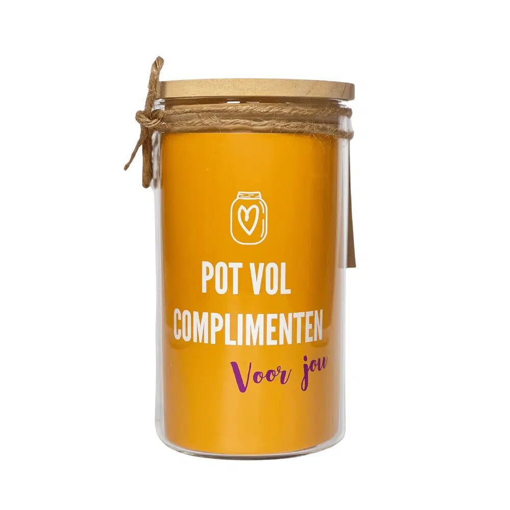 Pot Vol Complimenten