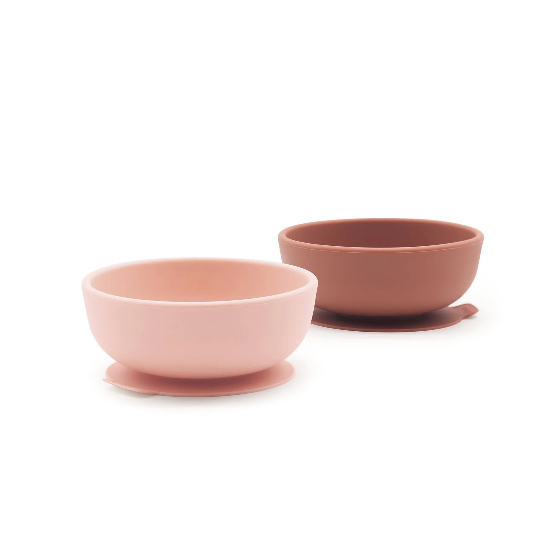 Baby Silicone Suction Bowl Set Terracotta/Blush