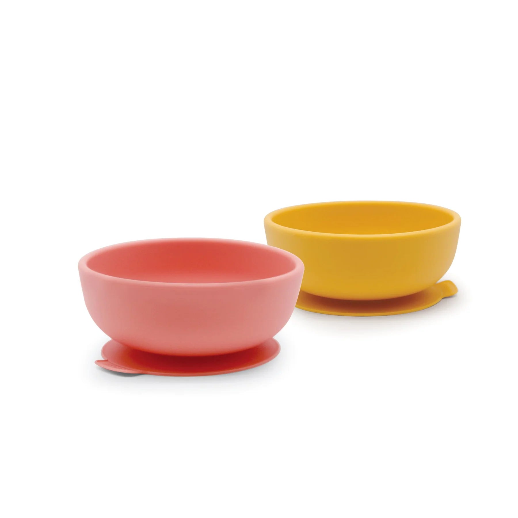 Baby Silicone Suction Bowl Set Coral/Mimosa