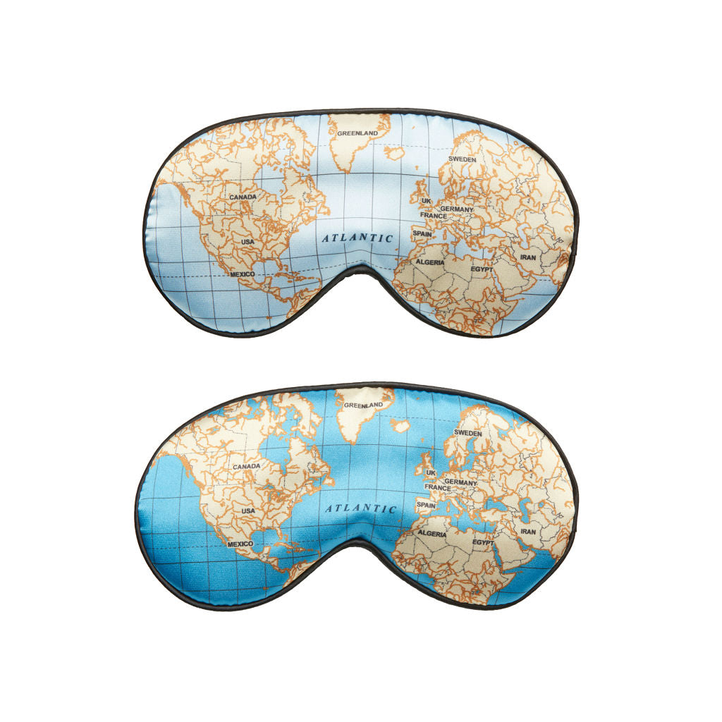 Ultra Soft Sleepmask - World Map