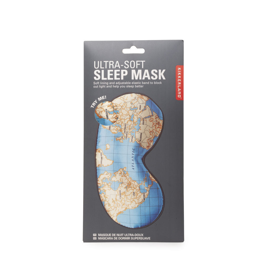 Ultra Soft Sleepmask - World Map