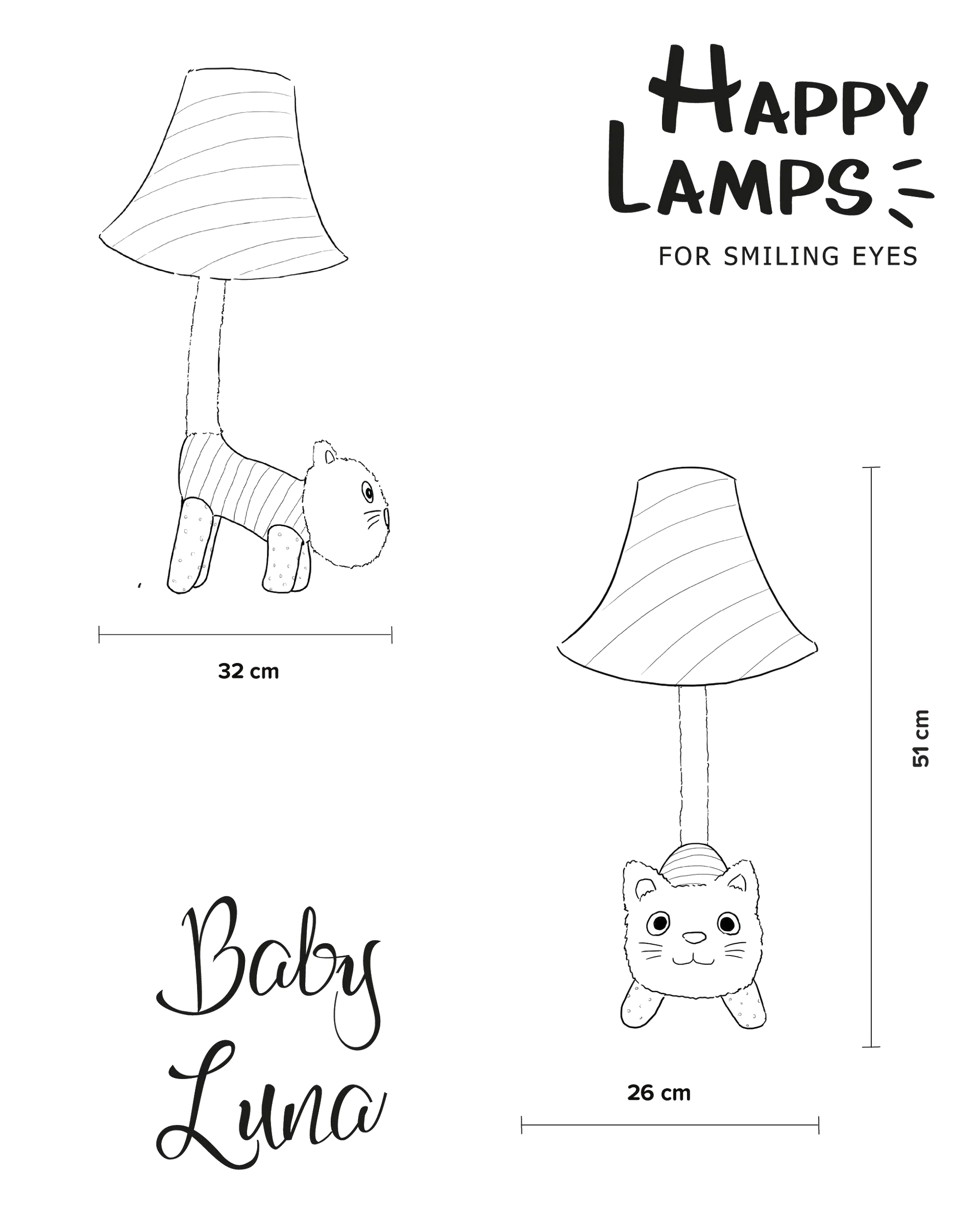 Happy Lamp Baby Luna