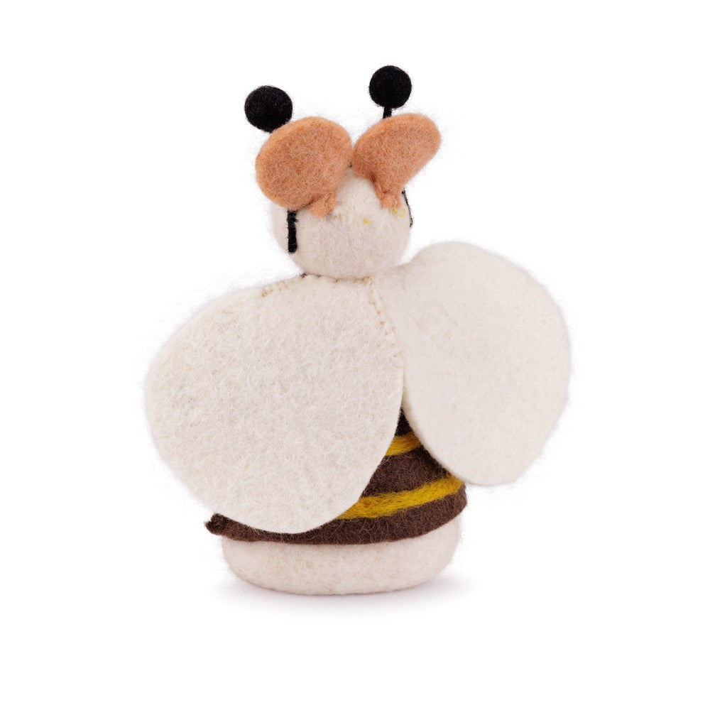 Felt Stuffed Toy/Egg Warmer Mouse - Bee