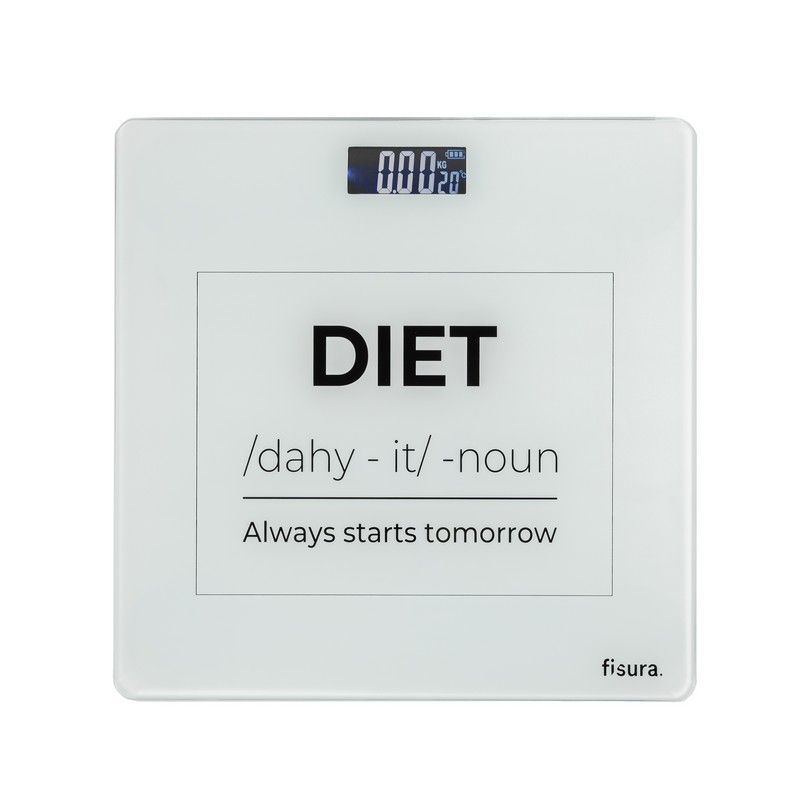 Weegschaal "Diet Always Starts Tomorrow"