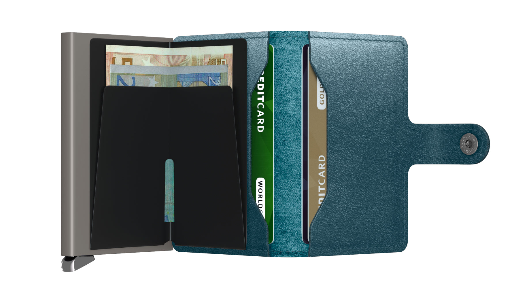 Secrid Miniwallet premium schemer Teal